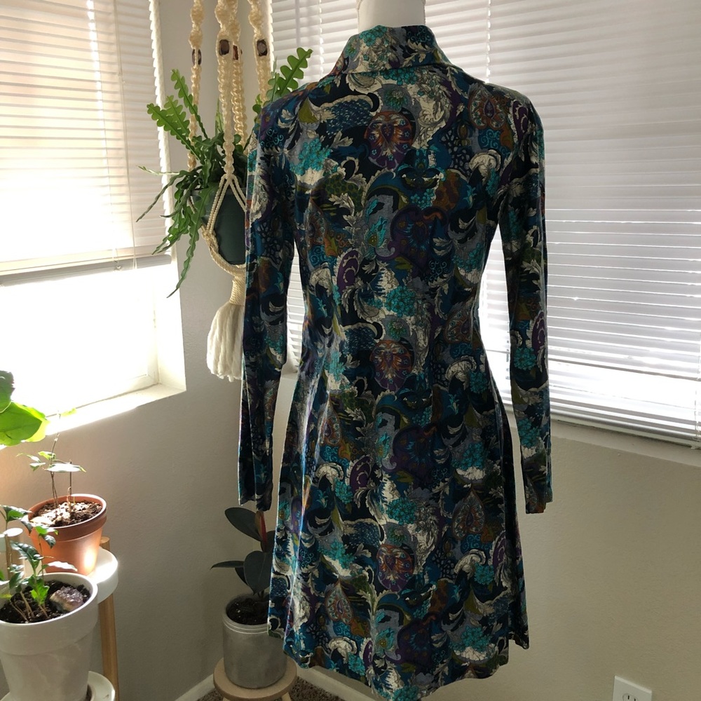 1960s Vintage Handmade Psychadelic Paisley Dress